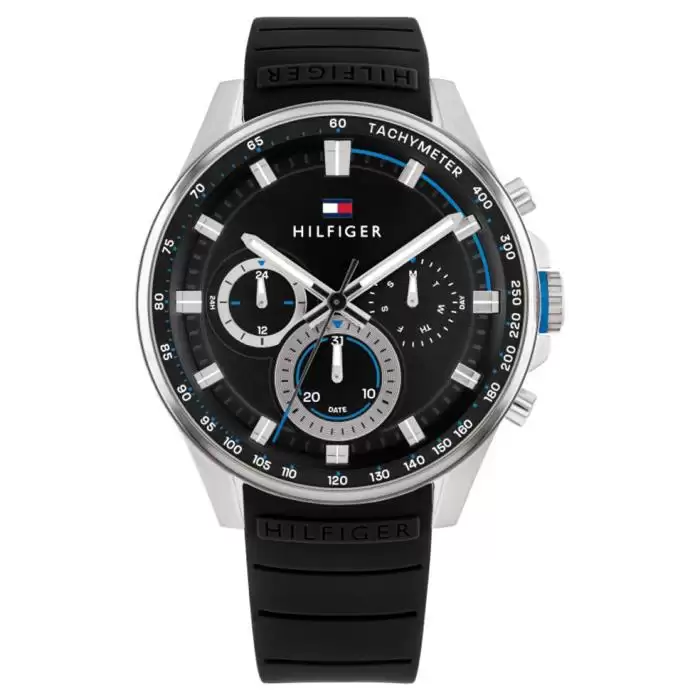 Ρολόι Ανδρικό TOMMY HILFIGER Max με Μαύρο Λουράκι | 1791971 SKU-59202