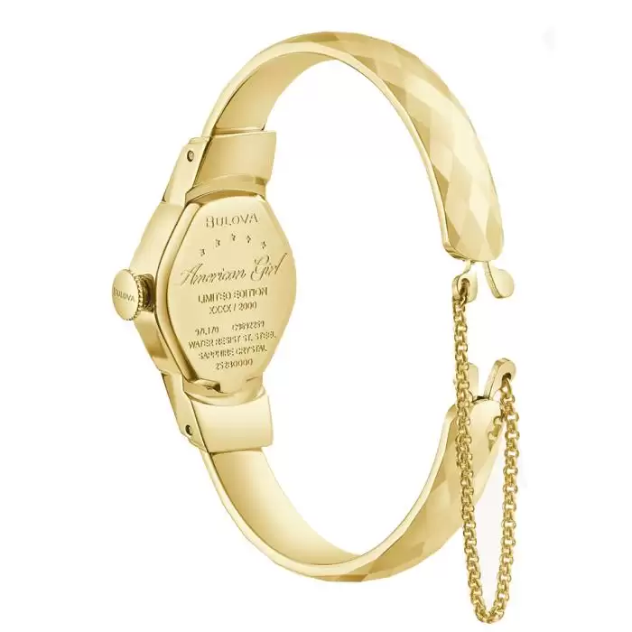 SKU-60942 / BULOVA American Girl “K” Gold Stainless Steel Bracelet Special Edition