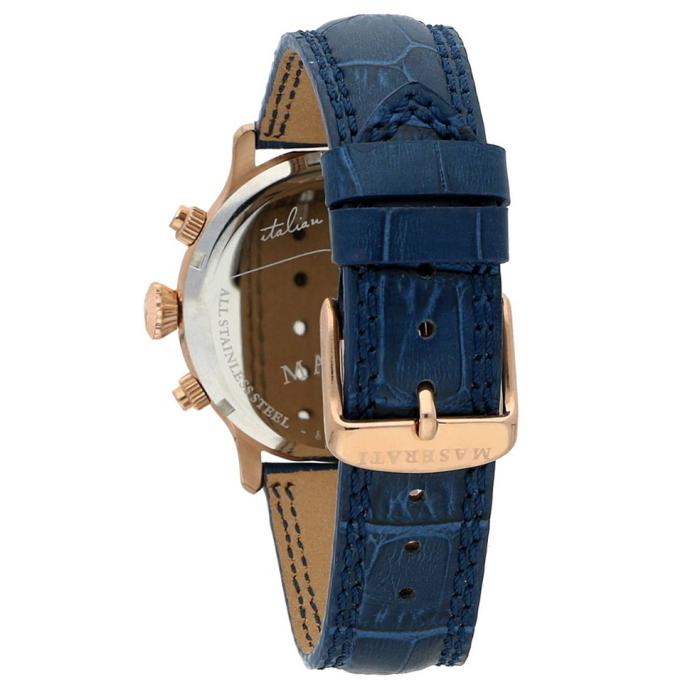 SKU-60434 / MASERATI Epoca Chronograph Blue Leather Strap