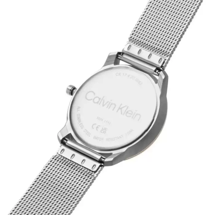 Ρολόι CALVIN KLEIN Iconic με Ασημί Μπρασελέ από Ανοξείδωτο Ατσάλι | 25200033 SKU-60266