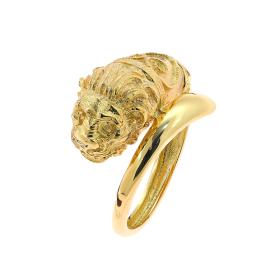 Δαχτυλίδι Λιοντάρι Χρυσός Κ18 