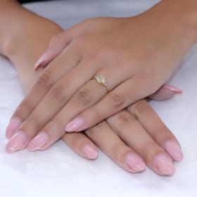 Δαχτυλίδι Χρυσός Κ18 με Κίτρινο Διαμάντι & Λευκά Διαμάντια Δαχτυλίδια