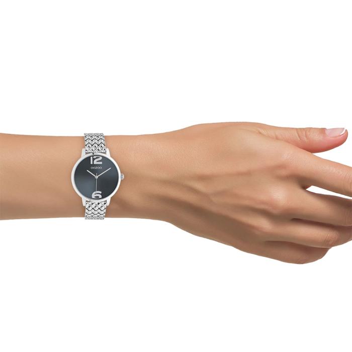 SKU-60089 / OOZOO Timepieces Silver Metallic Bracelet