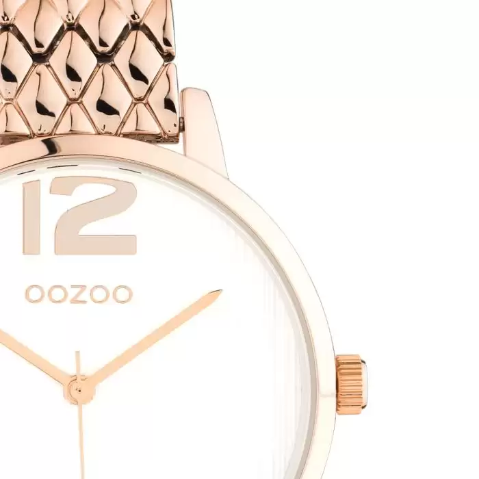 SKU-60092 / OOZOO Timepieces Rose Gold Metallic Bracelet