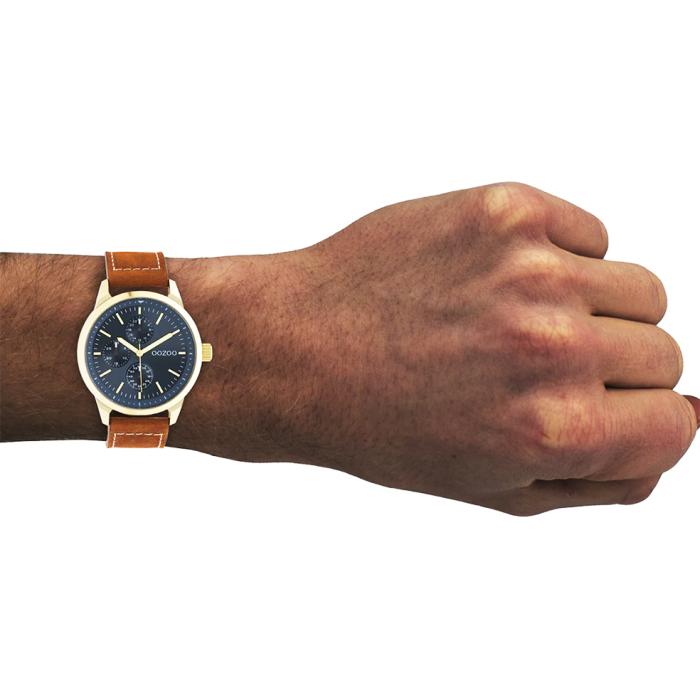 SKU-60101 / OOZOO Timepieces Brown Leather Strap