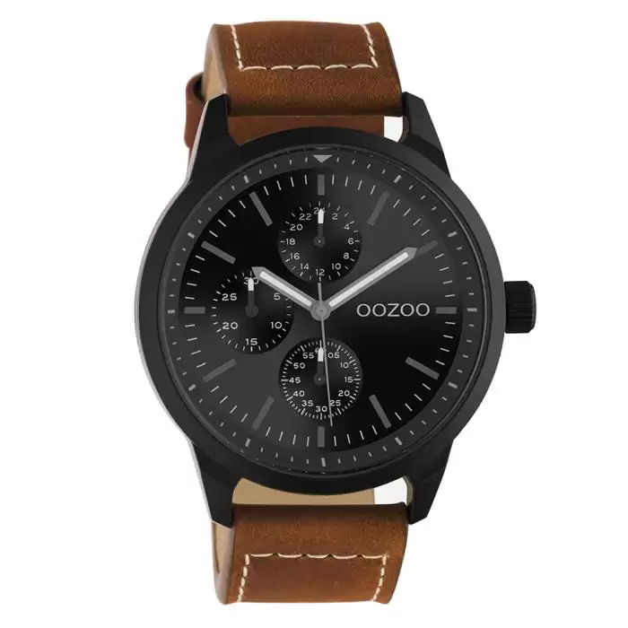 SKU-60783 / OOZOO Timepieces Brown Leather Strap