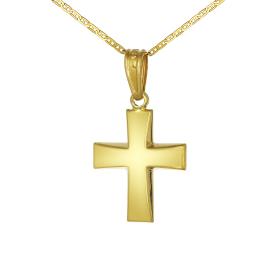 Σταυρός Ανδρικός  Κλασικός Χρυσός Κ9 SKU-60565