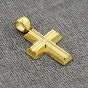 Κλασικός Ανδρικός Σταυρός Χρυσός Κ14 SKU-60635