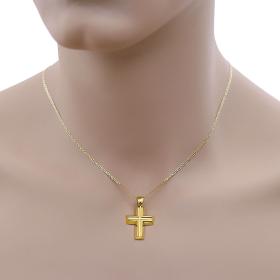 Κλασικός Ανδρικός Σταυρός Χρυσός Κ14 SKU-60635