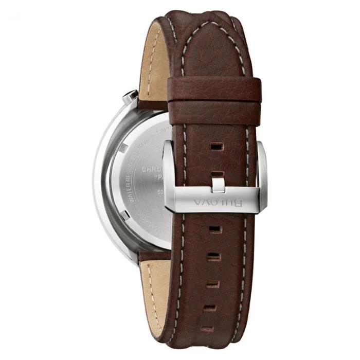 SKU-61983 / BULOVA Chronograph Parking Meter Limited Edition Brown Leather Strap