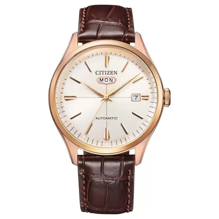 SKU-61908 / CITIZEN Automatic Brown Leather Strap