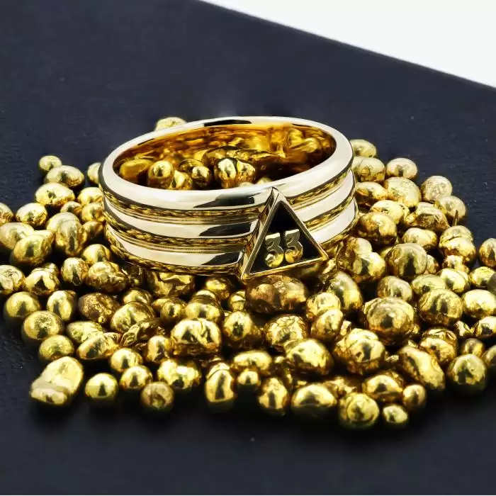 Δαχτυλίδι με τον Αριθμό 33 Χρυσός Κ18 