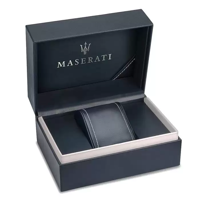 SKU-61667 / MASERATI Stile Chronograph Silver Stainless Steel Bracelet