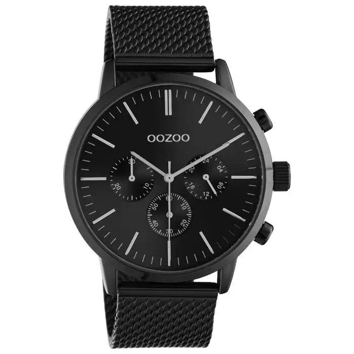 SKU-61595 / OOZOO Timepieces Black Metallic Bracelet