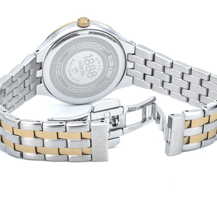 SKU-61788 / ROAMER Slim-Line Diamonds Two Tone Stainless Steel Bracelet