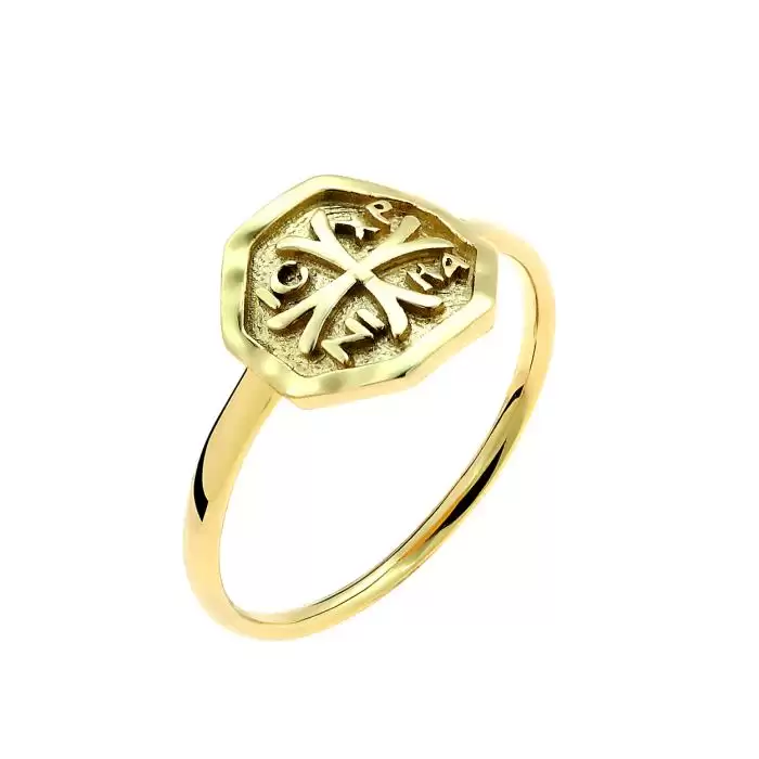 SKU-62544 / Δαχτυλίδι Κωνσταντινάτο Χρυσός Κ14