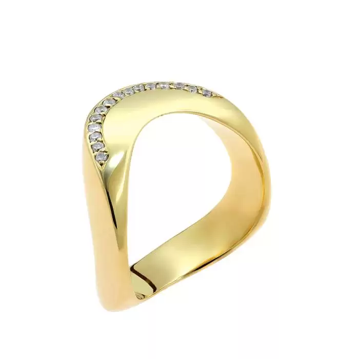 SKU-62350 / Δαχτυλίδι Χρυσός Κ18 με Διαμάντια