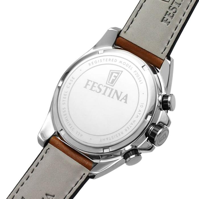 SKU-62579 / FESTINA Timeless Chronograph Brown Leather Strap