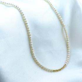 Μαργαριταρένιο Κολιέ με Κούμπωμα Χρυσό 14 Καρατίων SKU-62829