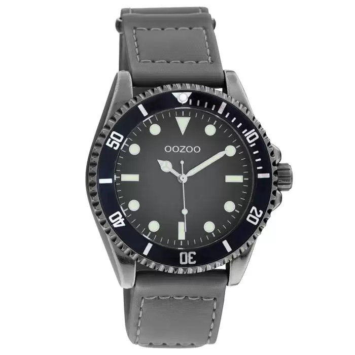 SKU-62148 / OOZOO Timepieces Grey Velcro Strap