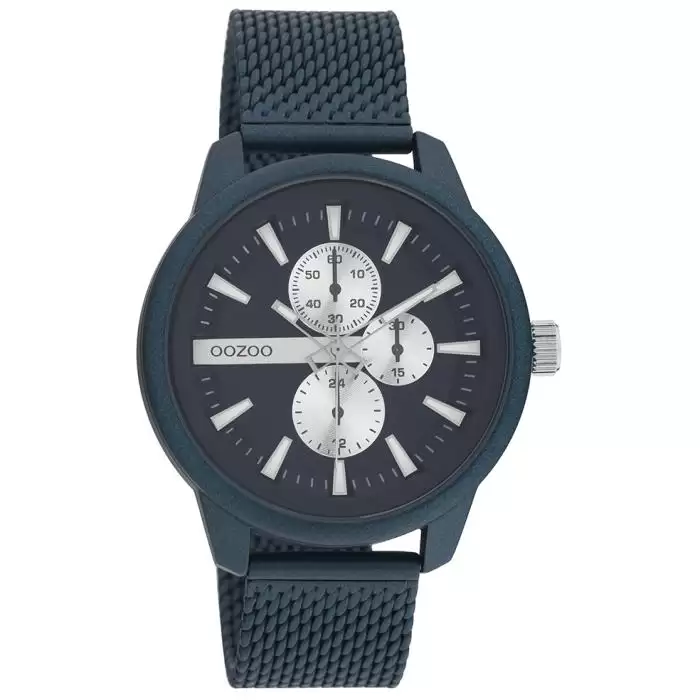 SKU-62237 / OOZOO Timepieces Blue Metallic Bracelet
