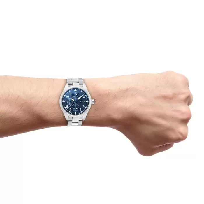 SKU-62593 / OOZOO Timepieces Silver Stainless Steel Bracelet