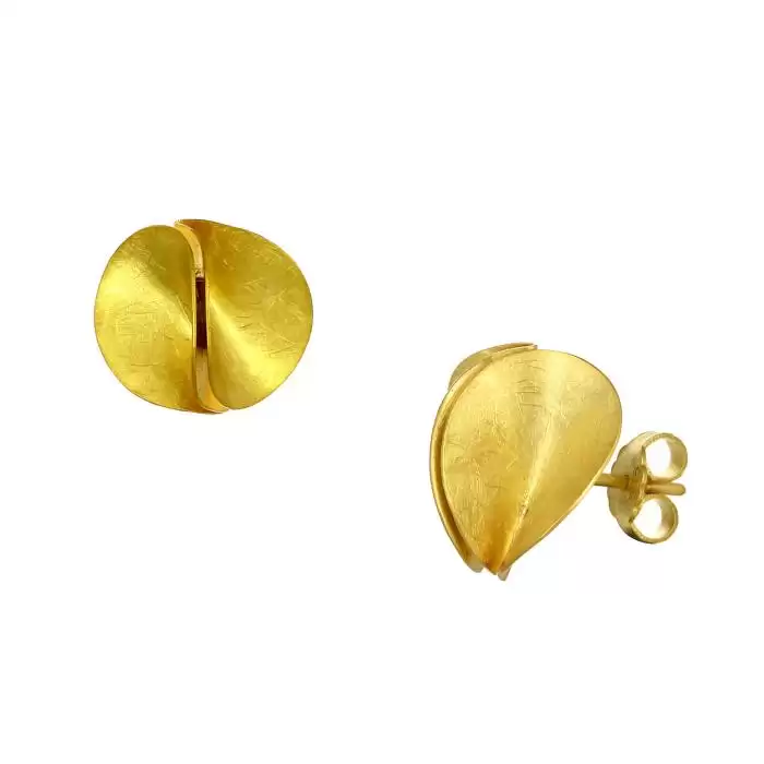 SKU-62819 / Σκουλαρίκια Καρφωτά Χρυσός Κ14