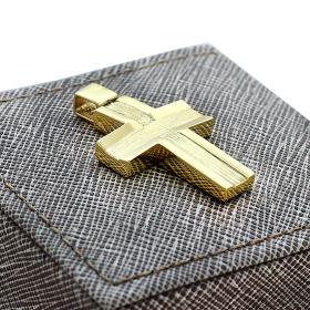 Διαχρονικός Ανδρικός Σταυρός Χρυσός Κ14 SKU-62549