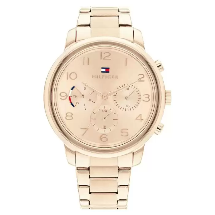 Γυναικείο Ρολόι TOMMY HILFIGER Isabel με Ρόζ Χρυσό Μπρασελέ από Ανοξείδωτο Ατσάλι | 1782526 SKU-62287