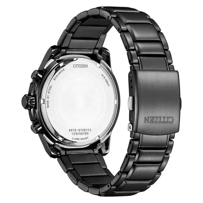 SKU-63925 / CITIZEN Eco-Drive Chronograph Black Stainless Steel Bracelet