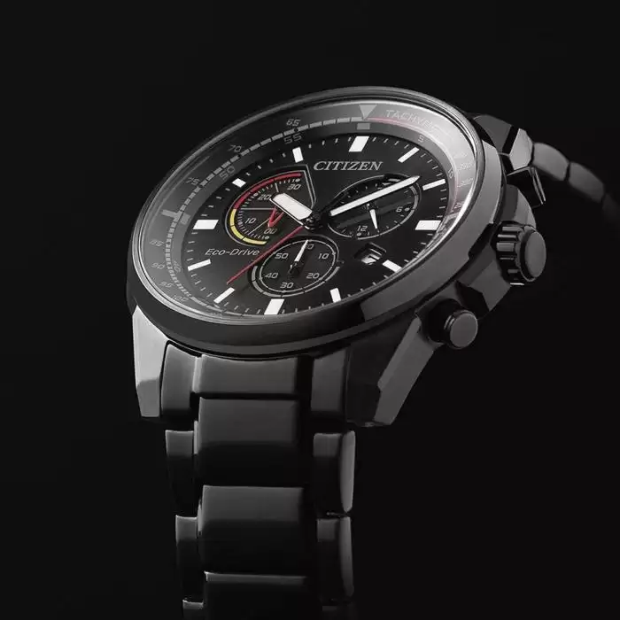 SKU-63925 / CITIZEN Eco-Drive Chronograph Black Stainless Steel Bracelet