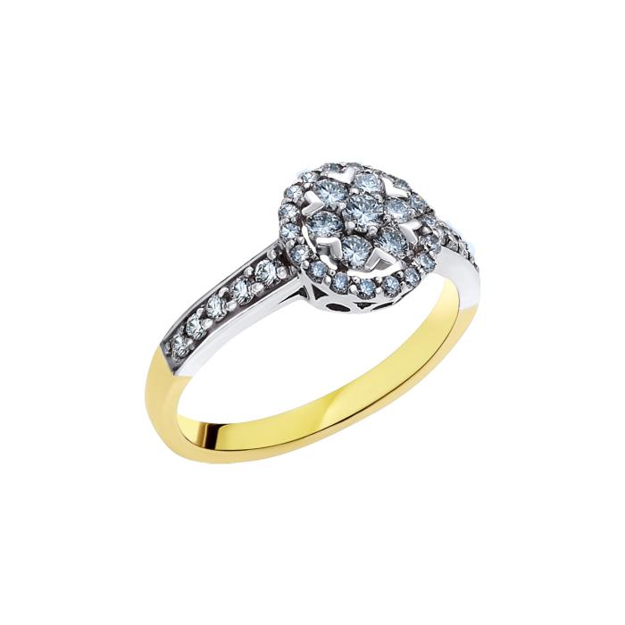 Δαχτυλίδι Λευκόχρυσος & Χρυσός Κ18 με Διαμάντια