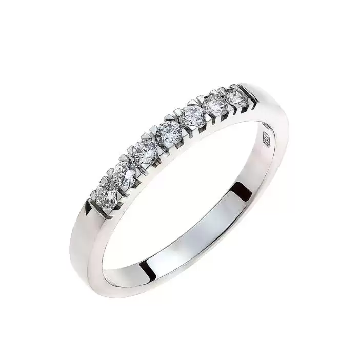 SKU-63468 / Δαχτυλίδι Σειρέ Λευκόχρυσος Κ18 με Διαμάντια