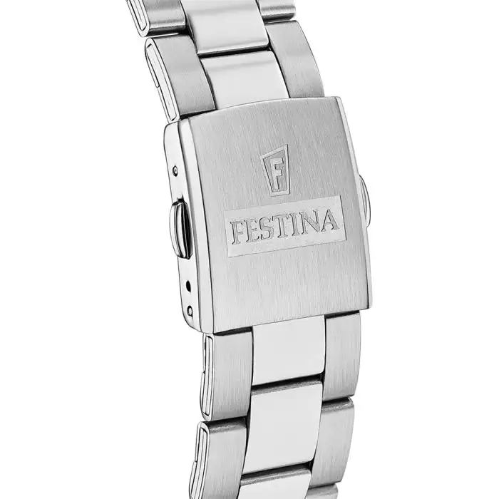 SKU-63787 / FESTINA Timeless Chronograph Silver Stainless Steel Bracelet