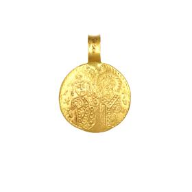 Φυλαχτό Κωνσταντινάτο Διπλής Όψεως Χρυσός Κ9 SKU-63821