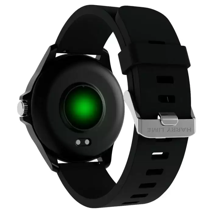 SKU-63888 / HARRY LIME Smartwatch Black Silicone Strap 