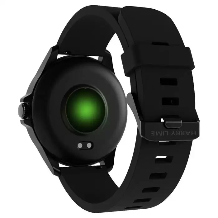 SKU-63889 / HARRY LIME Smartwatch Black Silicone Strap 