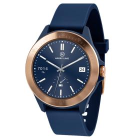 HARRY LIME Smartwatch Blue Silicone Strap 