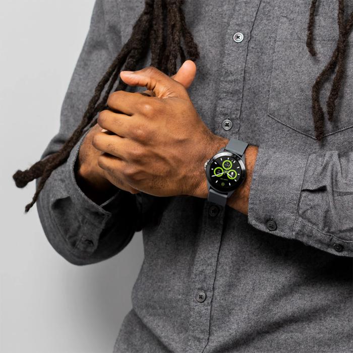HARRY LIME Smartwatch Grey Silicone Strap 