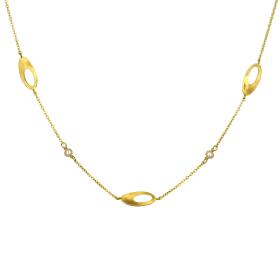 Κολιέ με Μαργαριτάρια Χρυσός Κ9 SKU-63831