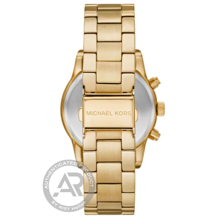 SKU-63908 / MICHAEL KORS Ritz Chronograph Crystals Gold Stainless Steel Bracelet