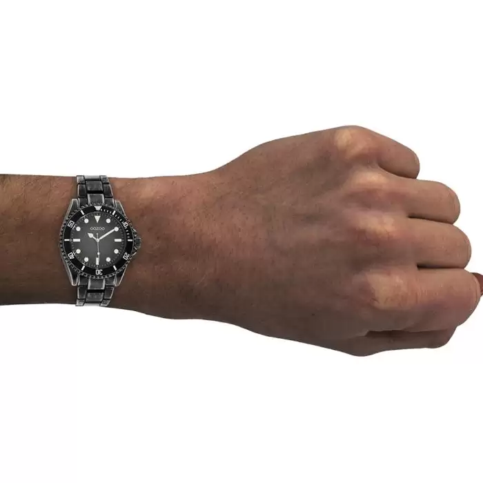 SKU-63966 / OOZOO Timepieces Black Stainless Steel Bracelet