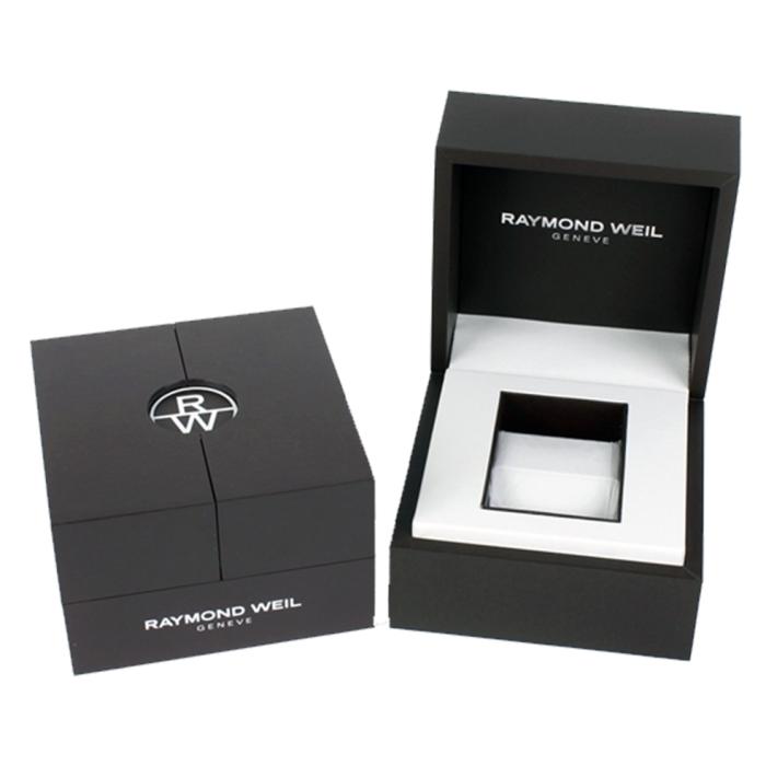 SKU-63381 / RAYMOND WEIL Toccata Diamonds Black Leather Strap