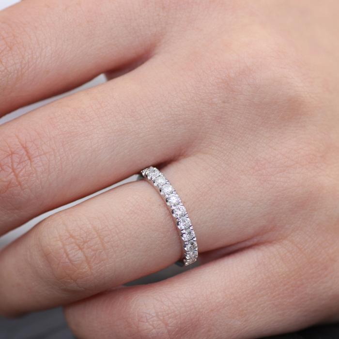 Δαχτυλίδι Σειρέ με Διαμάντια Λευκόχρυσος Κ18