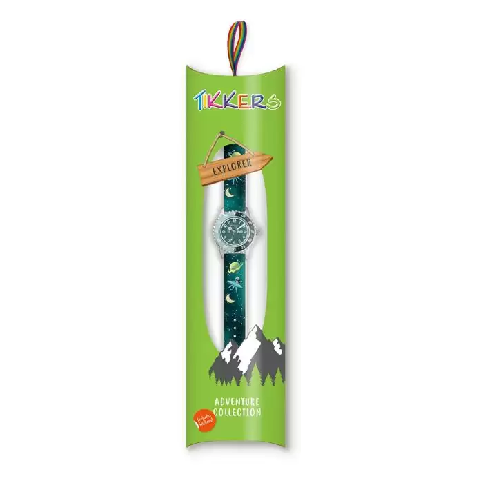 SKU-63833 / TIKKERS Kids Adventure Collection Space Alien Green Silicone Strap