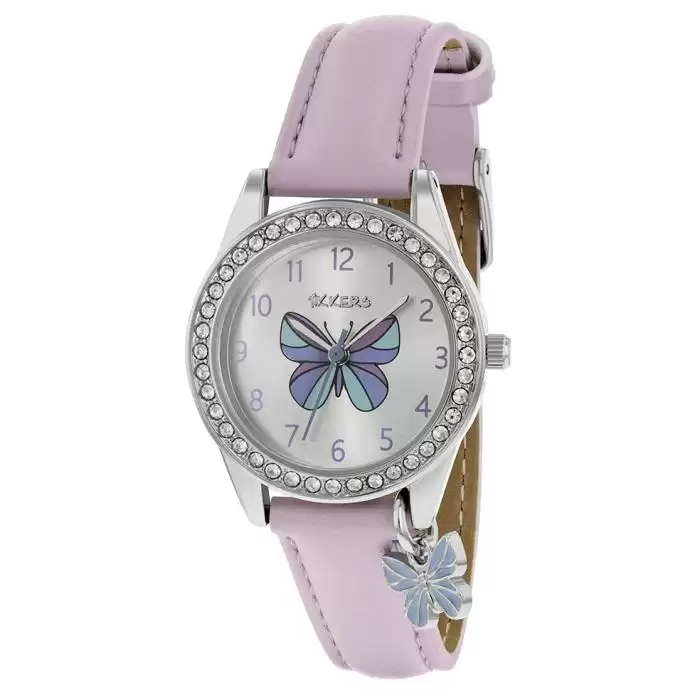 Παιδικό Ρολόι TIKKERS Flutter Collection με Μώβ Λουράκι & Σχέδιο Πεταλούδας | TK0187 SKU-63840