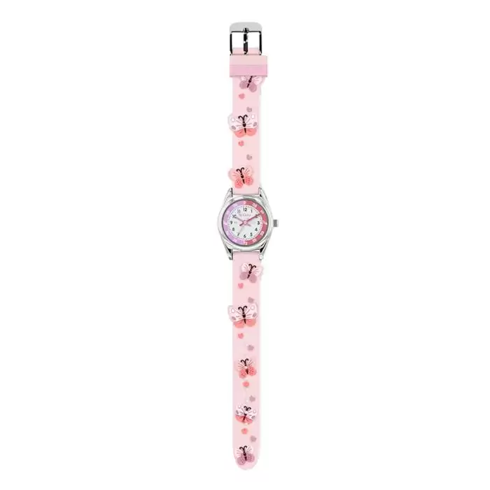 SKU-63861 / TIKKERS Kids Flutter Collection Butterflies Pink Silicone Strap