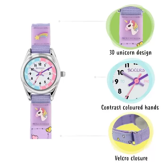 SKU-63871 / TIKKERS Kids Magical Collection Fabric Purple Strap