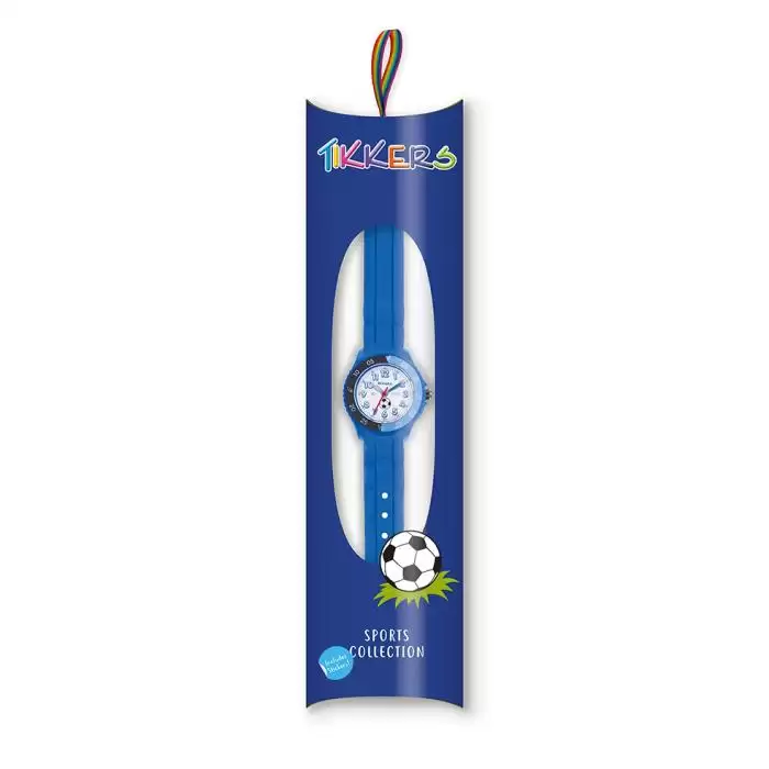 SKU-63873 / TIKKERS Kids Sports Collection Football Design Black Silicone Strap