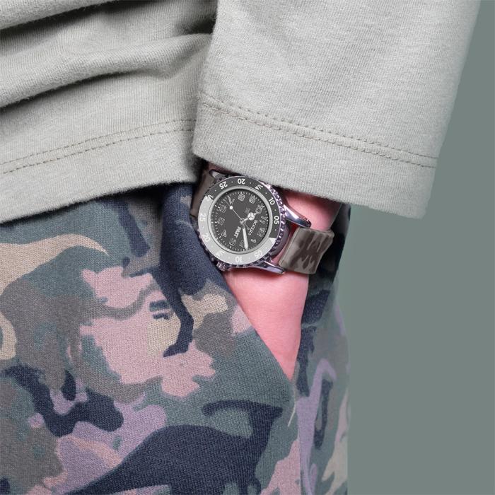 TIKKERS Kids Adventure Collection Camo Silicone Strap